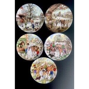 Christmas Companions collector plates Single Limited Edition Wedgwood, Set of 5